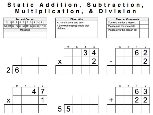 6-9 Math Computation – Mixed Problems | Montessori Made Manageable