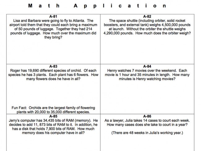 9-12 Math Application | Montessori Made Manageable